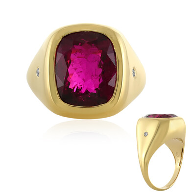 14K AAA Brazilian Rubelite Gold Ring (AMAYANI)