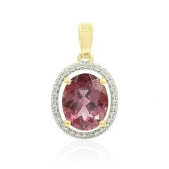 9K Pink Tourmaline Gold Pendant (Tenner Diniz)