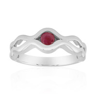 Burmese Ruby Silver Ring (Pallanova)