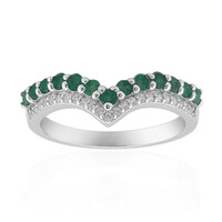 Brazilian Emerald Silver Ring