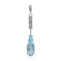 Sky Blue Topaz Silver Pendant