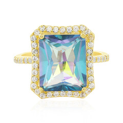 Ocean Quartz Silver Ring