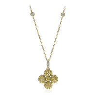 14K SI2 Yellow Diamond Gold Necklace (CIRARI)