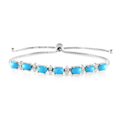 Sleeping Beauty Turquoise Silver Bracelet