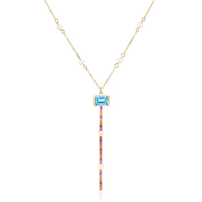9K Marambaia Topaz Gold Necklace (Michelle Albala)