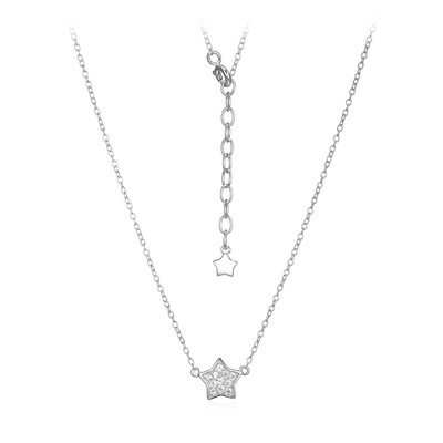 White Topaz Silver Necklace