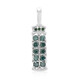 Fancy Diamond Silver Pendant