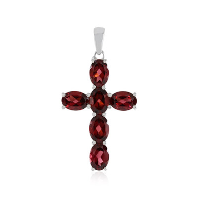 Mozambique Garnet Silver Pendant