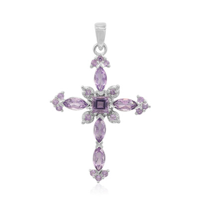 Amethyst Silver Pendant