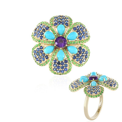 9K Zambian Amethyst Gold Ring (D'vyere)