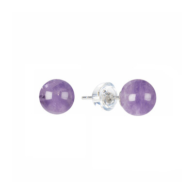 Amethyst Silver Earrings