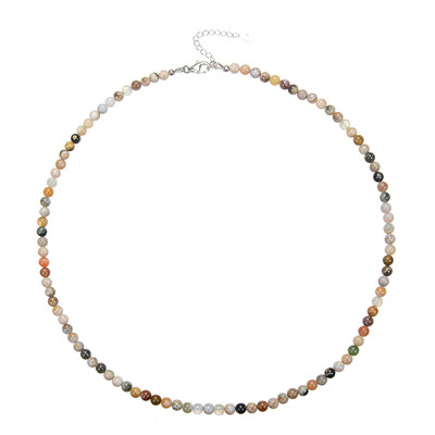 Ocean Jasper Silver Necklace