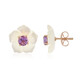 Mother of Pearl Silver Earrings (Gems en Vogue)
