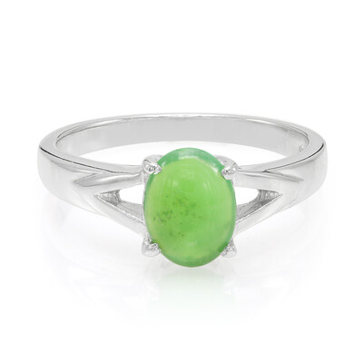 Imperial Chrysoprase Silver Ring