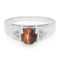 Red Tiger´s Eye Silver Ring