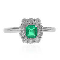 AAA Zambian Emerald Platinum Ring (CIRARI)
