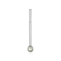 Green Amethyst Silver Pendant