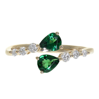 14K AAA Kenya Tsavorite Gold Ring (CIRARI)