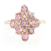 18K Unheated Padparadscha Sapphire Gold Ring (AMAYANI)