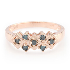 Fancy Diamond Silver Ring