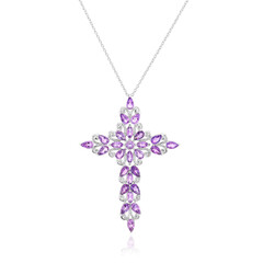 Amethyst Silver Necklace