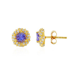 Tanzanite Silver Earrings