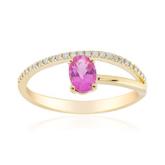 14K Pink Sapphire Gold Ring (CIRARI)