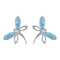 Turquoise Silver Earrings
