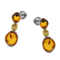 Baltic Amber Silver Earrings
