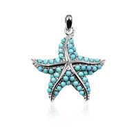 Sleeping Beauty Turquoise Silver Pendant