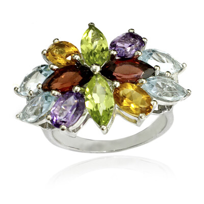 Sky Blue Topaz Silver Ring