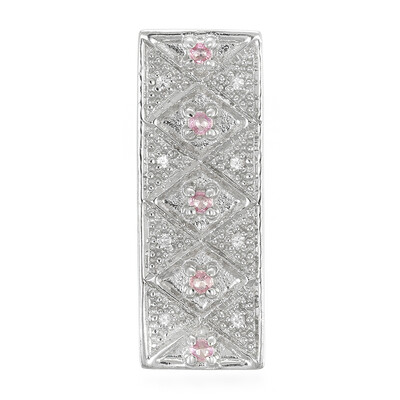 Ceylon Pink Sapphire Silver Pendant