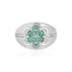 Russian Emerald Silver Ring (de Melo)