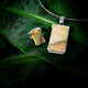 Petrified Wood Silver Pendant (Bali Barong)