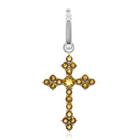 Citrine Silver Pendant