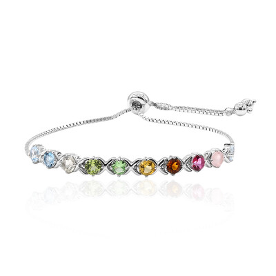Sky Blue Topaz Silver Bracelet