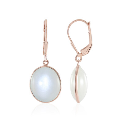White Moonstone Silver Earrings (KM by Juwelo)