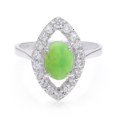 Imperial Chrysoprase Silver Ring