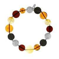 Baltic Amber Silver Bracelet
