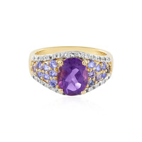 Zambian Amethyst Silver Ring
