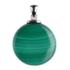 Malachite Silver Pendant