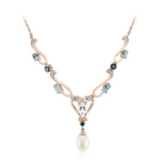 White Freshwater Pearl Silver Necklace