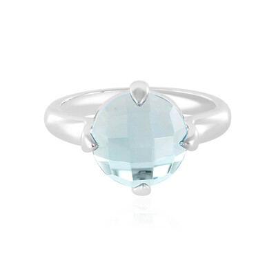 Sky Blue Topaz Silver Ring