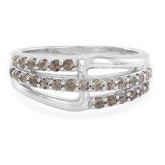 Smoky Quartz Silver Ring
