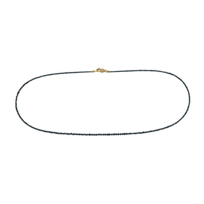 9K Blue Diamond Gold Necklace (CUSTODANA)