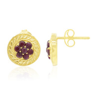 Ruby Silver Earrings