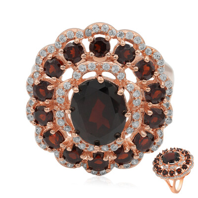 Garnet Silver Ring