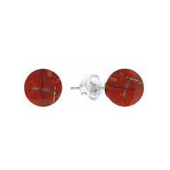 Red Jasper Silver Earrings