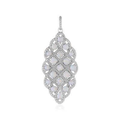 Australian Opal Silver Pendant