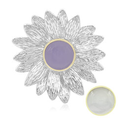 Lavender Jade Silver Pendant